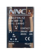 Реле электромагнитное NNC71H-1Z JQX-45F-1Z 24VDC (018209) Реле электромагнитное NNC71H-1Z JQX-45F-1Z 24VDC (018209)