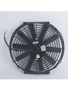 Вентилятор автокондиционера прямые лопасти 12" 24V 80W PUSH (18476)