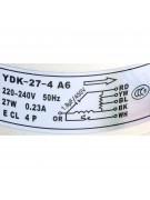 Электродвигатель внутреннего блока YDK-27-4 A6 (018720)