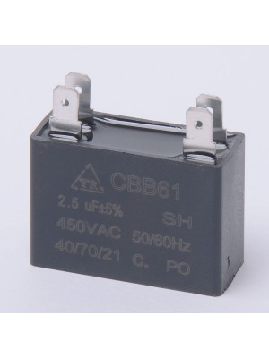 Конденсатор 2.5 мкф 450v CBB61A клеммы (009170)