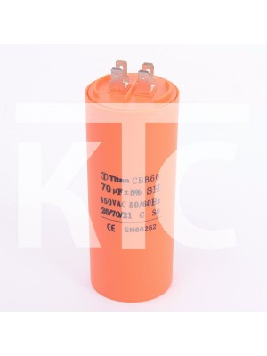 Конденсатор 70 мкф 450VAC CBB60A клеммы (018082)