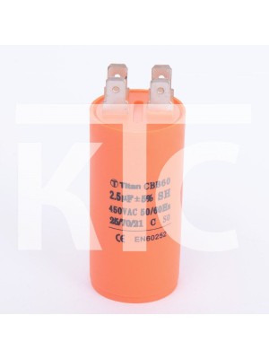 Конденсатор 2.5 мкф 450VAC CBB60A клеммы (019327)