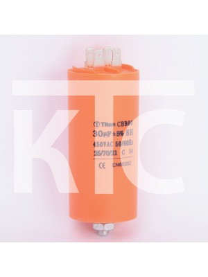 Конденсатор 30 мкф 450VAC CBB60E клеммы+болт (019359)