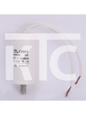 Конденсатор 1 мкф 450VAC CBB60G гибкие выводы+болт (019367)