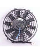 Вентилятор автокондиционера прямые лопасти 9" 12V 80W PUSH (19805)