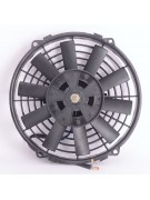 Вентилятор автокондиционера прямые лопасти 9" 12V 80W PUSH (19805)