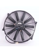 Вентилятор автокондиционера прямые лопасти 14" 24V 120W PUSH (19818)