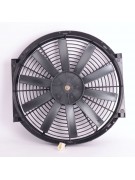 Вентилятор автокондиционера прямые лопасти 14" 24V 120W PUSH (19818)