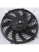 Вентилятор автокондиционера изогнутые лопасти 9" 24V 80W PUSH (00035)