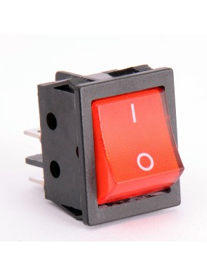 Кнопка красная KDC4 30A/250VAC/201N-B 4 контакта/1 клавиша (019727)