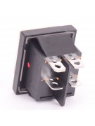 Кнопка красная KCD4 16A/250VAC 4 контакта / 1 клавиша  (019728)