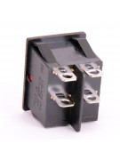 Кнопка красная KCD3-606 16A/250VAC 6 контактов / 2 клавиши (019731)