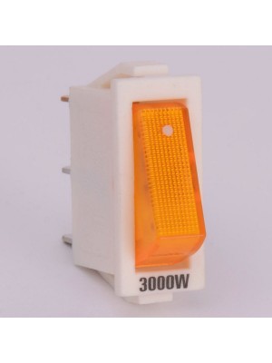 Кнопка оранжевая KCD-3 16A/250V 3 контакта / 1 клавиша (019735)