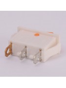 Кнопка оранжевая KCD-3 16A/250V 3 контакта / 1 клавиша (019735)