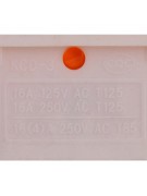 Кнопка оранжевая KCD-3 16A/250V 3 контакта / 1 клавиша (019735)