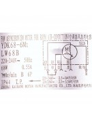 Электродвигатель наружного блока YDK68-6M1 LW68B 68W/ПРЧ (021039)
