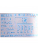Электродвигатель внутреннего блока ZWR25-A FN25A-ZL DC200-370V/25W (021027) Электродвигатель внутреннего блока ZWR25-A FN25A-ZL DC200-370V/25W (021027)