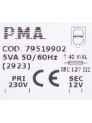 Трансформатор TF5 5VA 230/12V (021438)