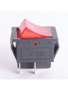 Кнопка красная KCD4 16A/250VAC 4 контакта / 1 клавиша  (019728)