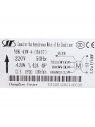 Электродвигатель YSK-43W-4 (BA57) (022535)