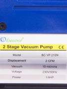 Насос вакуумный BC-VP-215N (2ступени / 42 л/мин / 15 микрон) (023204) Насос вакуумный BC-VP-215N (2ступени / 42 л/мин / 15 микрон) (023204)