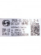 Помпа дренажная PSB-0.024/1.2A 12VDC/400ml/min с поплавком (023289)