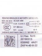 Электродвигатель наружного блока RDN310-40-8 DC310V/40W/ПРЧ (023394) Электродвигатель наружного блока RDN310-40-8 DC310V/40W/ПРЧ (023394)