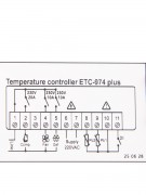 Контроллер ETC-974 220V PLUS 2 датчика (023652)