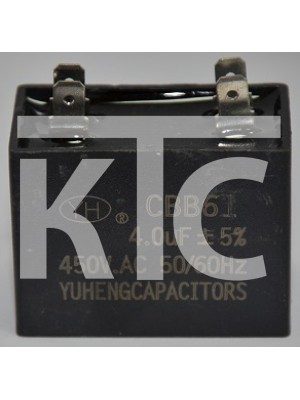 Конденсатор 4 мкф 450v CBB61 клеммы (009309)