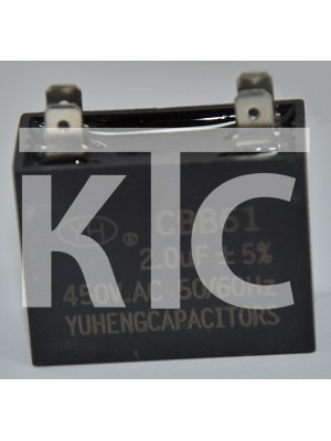 Конденсатор 2 мкф 450v CBB61 клеммы (009311)