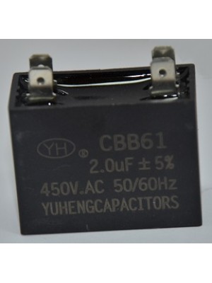 Конденсатор 2 мкф 450v CBB61 клеммы (009311)