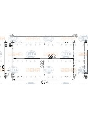 Конденсатор Honda Accord VII 2.0/2.4 03-08  8FC351303-681