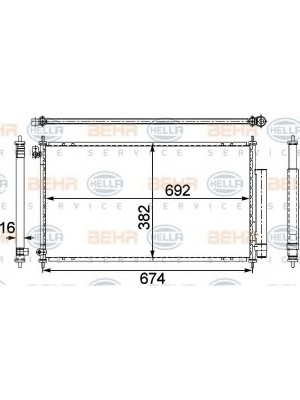 Конденсатор Honda Accord VII 2.0/2.4 03-08  8FC351303-681