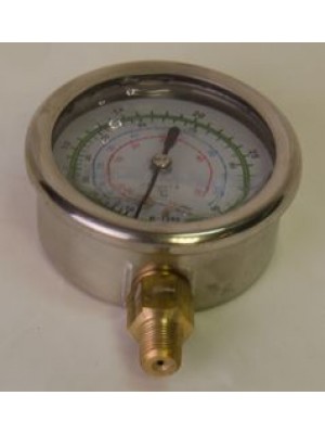 Манометр низкого давления с глицерином KTML-01 R410a, R22, R134a (10893)