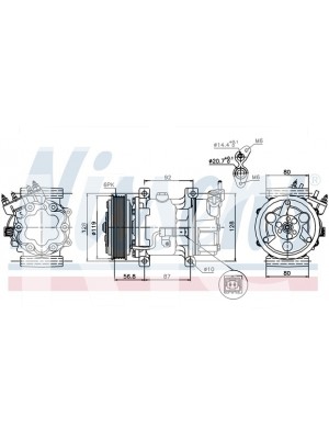 Компрессор Peugeot/Citroen 8FK351134-331 (6375)
