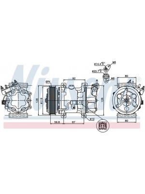 Компрессор Peugeot/Citroen 8FK351134-331 (6375)