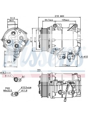 Компрессор Honda CR-V 2.0-2.4 02-06u 89242 (7437)