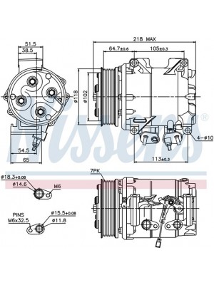 Компрессор Honda CR-V 2.0-2.4 02-06u 89242 (7437)