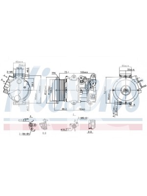 Компрессор Toyota Rav-4 06->/Camry 06-> 890144 (7456)