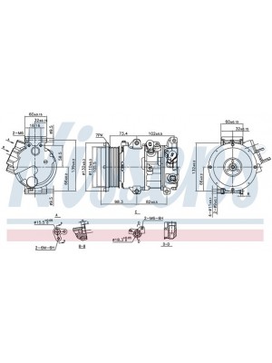 Компрессор Toyota Rav-4 06->/Camry 06-> 890144 (7456)
