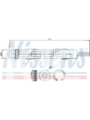 Фильтр-осушитель Renault Laguna III 95488 (7482)
