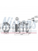 Компрессор Chrysler Voyager IV 2.5, 2.8 CRD/Dodge Caravan III 89074 (13035)