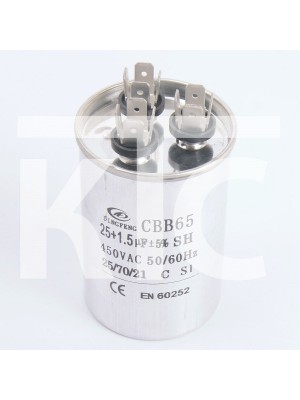 Конденсатор 25+1,5 мкф 450v CBB65 (009633)