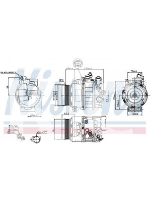 Компрессор M.Benz W204 DCP17038 (6800)