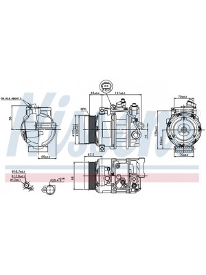 Компрессор M.Benz W204 DCP17038 (6800)