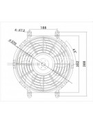Вентилятор 14"24V PUSH 120W (13940)