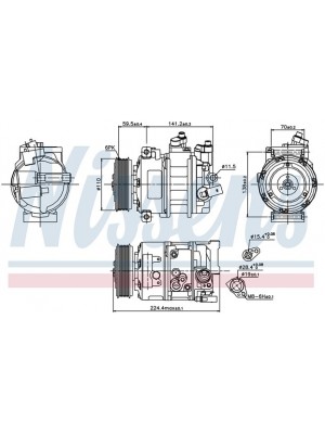 Компрессор VW Golf V 03/ Skoda 89020 Nissens (6660)