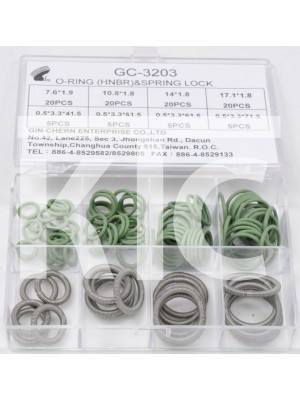 Набор колец HNBR& Spring Lock GC-3203