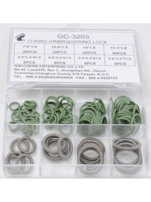 Набор колец HNBR& Spring Lock GC-3203